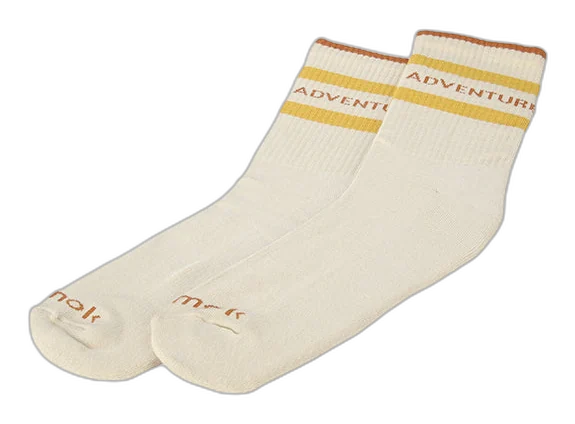 Sapmok socks in Khaki and Mustard